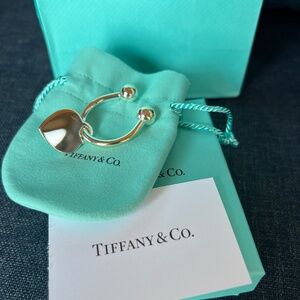 NEW Tiffany & Co Sterling Silver Heart Tag Key Ring
